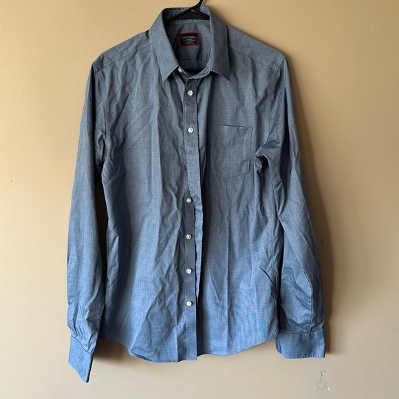 Men’s UNTUCKit Long Sleeve Shirt Tall Slim Wrinkle Free - Picture 2 of 7